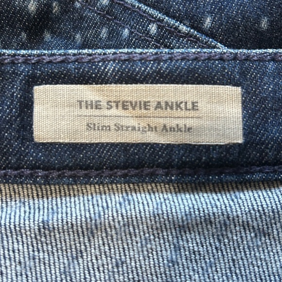 Adriano Goldschmied AG The Stevie Slim Straight Ankle Jeans Dot Print Size 29 - Picture 9 of 11